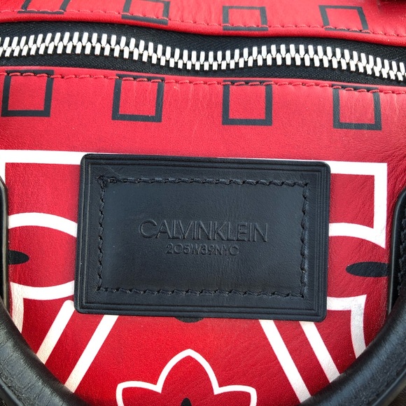 Unisex RARE Raf Simons x 205W39NYC CK Lthr Duffle - Picture 13 of 16